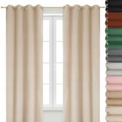 Tekstylier Velúr Függöny Átvezetőkkel 140x250 Velvet vastag velúr különböző színek (Zasłona gotowa welurowa 140x250 przelotki)