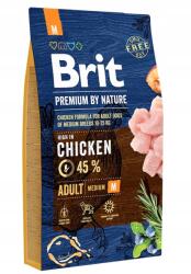 Brit Premium By Nature Felnőtt Közepes M csirke 8 kg