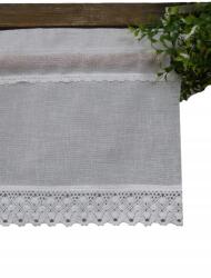 ZIK Irigy Hónaljmirigy függöny 125x30 pamut csipke fehér (lisa)