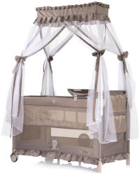 Chipolino Palace multifunkciós utazóágy baldachinnal - Bear beige