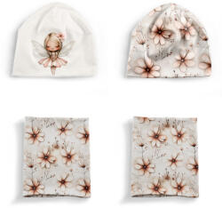 Takoy Panel szabásmintával XS funkcionális jersey - sapka és nyakmelegítő szett virág tündér