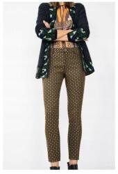 Desigual Egyszerű Mustár Mintás Nadrág (24) (102895)