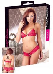 Cottelli Collection Fehérnemű Szett Cottelli Collection Piros Nyitott Melltartó És Bugyi S-es Méret (266369067)