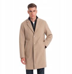 Ombre Férfi elegáns kabát, bélés nélkül, bézs, Size XL, poliészter (169351)
