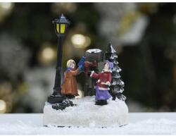  Karácsonyi jelenet led világítással - postaládás 1db - kosarbolt