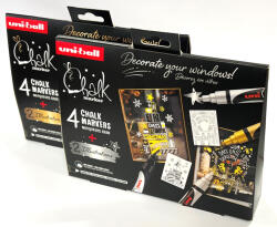 uni Folyékony kréta Uni PWE-5M 4 darabos karácsonyi - 2 féle