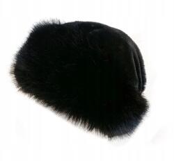  Stílusos és elegáns meleg szőrme kalap, fekete (Bomevarica4221)