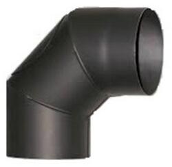  Füstcső könyök 180 mm / 90 fokos - vastag falú Kód: 18090