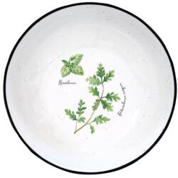 Easy Life Porcelán mélytányér - 18cm - Herbarium