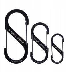 Nite Ize Karabiner szett Nite Ize S-Biner Dual 2, 3, 4 Blk (SB234-03-01)