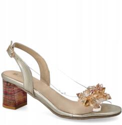 TYMOTEO Szilikon szandál díszítéssel Tymoteo 477-37 Arany 38 (TYMOTEO 477-37 ZŁOTY)