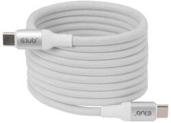 Club 3D Mágneses Usb-c kábel, 240W PD3.1, 480 Mbps, 2m, fehér (CAC-3030-white)