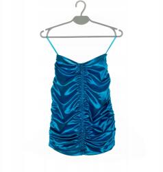 Motel Női Szoknya Motel Kék Fodros Térdig Érő S