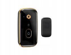 VERK GROUP Verk 27623 Vezeték nélküli WiFi videós kapucsengő kamerával, fekete (27623)