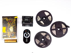  LED Szalag Szett 15 Méter Beltéri Meleg Fehér 5050 60 LED/M RF