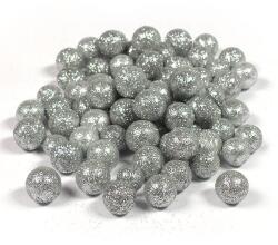 ArtExport Hungarocell (styropor) bogyó, 1, 5 cm - ezüst glitter