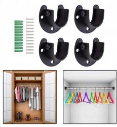  Szekrénybár Tartók Szekrényrúd Tartó 4 Darabos Készlet, 25 Mm-es (15953063145)