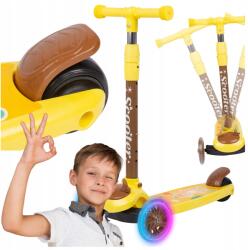 LEMON Háromkerekű Roller Gyerekeknek Egyensúly Led Zene Állítható Bika (HULAJNOGA TRÓJKOŁOWA DLA DZIECI LED BYCZEK)