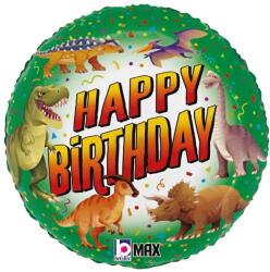 Grabo Balon folie Happy Birthday dinozauri 46 cm - articole-petreceri - 22,99 RON