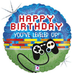 Grabo Balon folie Consola jocuri Happy Birthday 46 cm - articole-petreceri - 24,99 RON