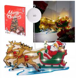 Artemis Led lámpák Függő Dekoráció Ablak Dekoráció Karácsonyi Tapadókorong Szánkó (IK-KX5244_2)