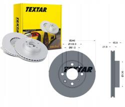 Textar 92077800 féktárcsa (1db)