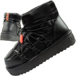 Női téli hótaposó csizma D. Franklin méret41 divatos bélelt csizma fekete (DFSH370020-BLAC)