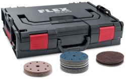 FLEX Tépőzáras csiszolópapír szett festőknek L-BOXX kofferbe / P-Box SE 14-2 125 (393.436)