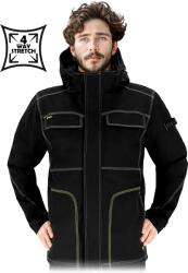 L.HOLLMAN Férfi Munkakabát Softshell Melegítő Vízálló Lh-orkan fekete 2XL (LH-ORKAN-J_BY)