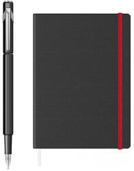 Caran d'Ache Set Stilou Caran D Ache 849 negru + Notes Velvet A5 cu elastic (PACHETPARKER52(2))