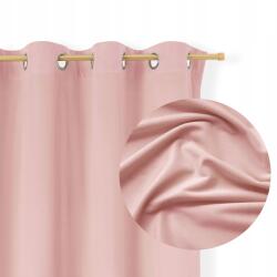 Tekstylier Velúr Függöny Átvezetőkkel 140x250 Velvet vastag velúr Púder Rózsaszín (Pudrowy róż zasłona welur 140x250 przelotki)