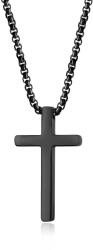 BeSpecial Colier inox Cruce Neagra , Simbol al Credintei si Protectiei (KOP22)