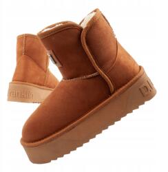  D. Franklin Női téli hótaposó cipő, Size 40, szőrme bélelt bakancs (DFSH371004-TAN)