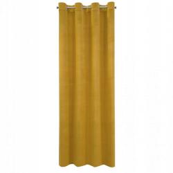 Eurofirany Függöny 140x250 mustár velúr átvezető (367103)