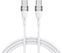 Wozinsky Cablu pentru incarcare si transfer de date Wozinsky WSTCC2, 2x USB-C, 65W, 2m, Alb (5907769308802)