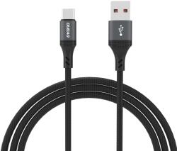 Dudao Cablu pentru incarcare si transfer de date Dudao L3ST, USB/USB-C, 5A, 1.2m, Negru (6976625333035)
