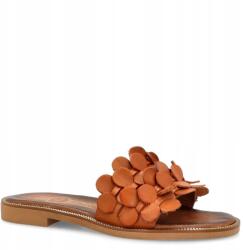 Lemar Klasszikus bőr flip-flop papucs Lemar 40381 Barna 40 (LEMAR 40381 BF. BRĄZ)