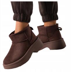 Casu Hótaposó Csokoládé Női Mukluki Futó Platform Kényelmes R 37 (7102950000376)