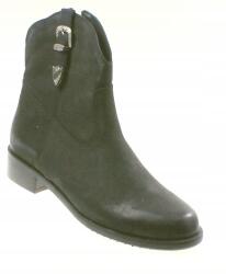 Fabio Fabrizi 397 Botek Fekete Nubuk Cipő, 38-AS Méret (397)