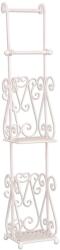 Clayre & Eef Suport hartie igienica White Metal 17 x 17 x 97 cm, Yankee Land (4Y0232Wdeco)