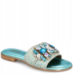  Elegáns flip-flop papucs Bottega Smeralda 2LL96Q Arany 38 (BOTTEGA SMERALDA 2LK96Q ORO-TURCHESE)