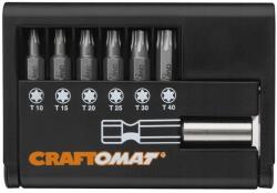 Craftomat Torx bitfej készlet 10 15 20 25 30 40 50 mm (206691)