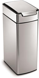 simplehuman Touch-bar Slim Szemeteskosár 40 l Ezüst (0838810015606)