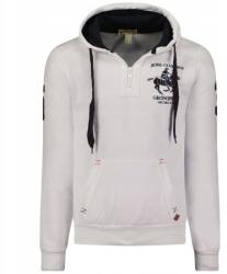 Geographical Norway Geo Norway férfi pulóver, fehér, kapucnis, pamut (WW4783H/GNO-White)