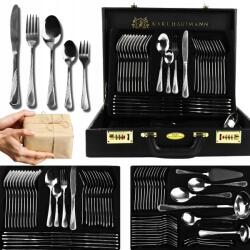 Karl Hausmann Evőeszköz Készlet 12 Személyre Bőröndben 72 Darabos Szervező (5540)