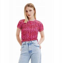 Desigual Rózsaszín Mintás Póló (xs) (22WWTKXD_3000)