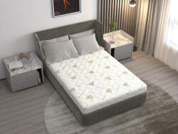 Somnart Saltea cu spuma poliuretanica Somnart FermiMax Aloe Vera 160x200, inaltime 15 cm, husa lavabila si detasabila cu fermoar, fermitate ridicata (SALT.FERMIMAX.160.200.AV) Saltea