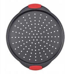  Pizza Sütőlap, tapadásmentes, 32cm, fekete, acél (NCBPIZ1)