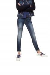 Desigual Sötétkék Farmer Hímzés (24) (17WWDD24_5008)