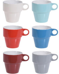 Excellent Houseware Set 6 cani cu suport Excellent Houseware, portelan, 8x9 cm, multicolor (KO-Q80000280)